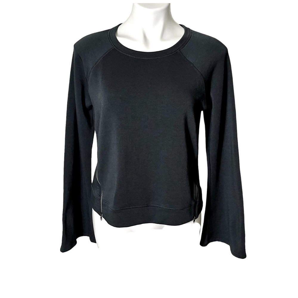 Calia by Carrie Underwood Pullover With Zippers Size Small Black